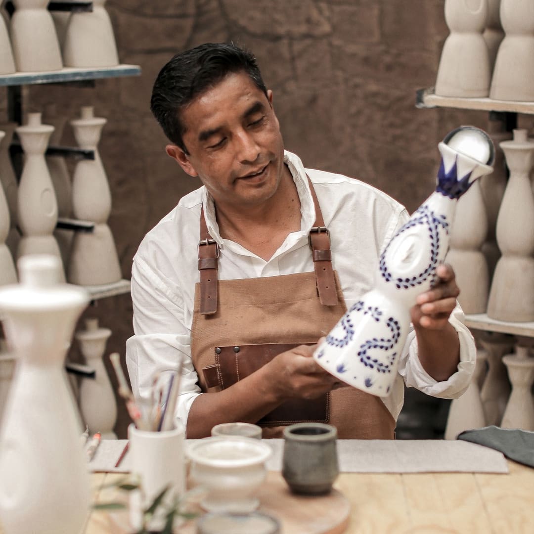 Clase Azul production of the bottle