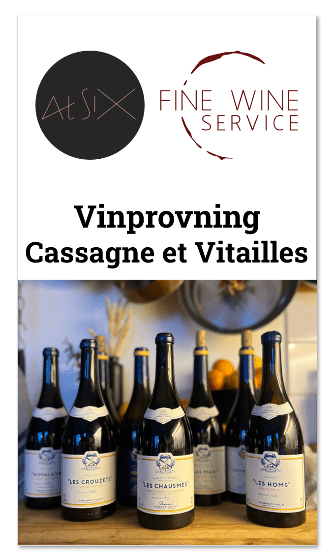 Vinprovning med Cassagne et Vitailles 10 november